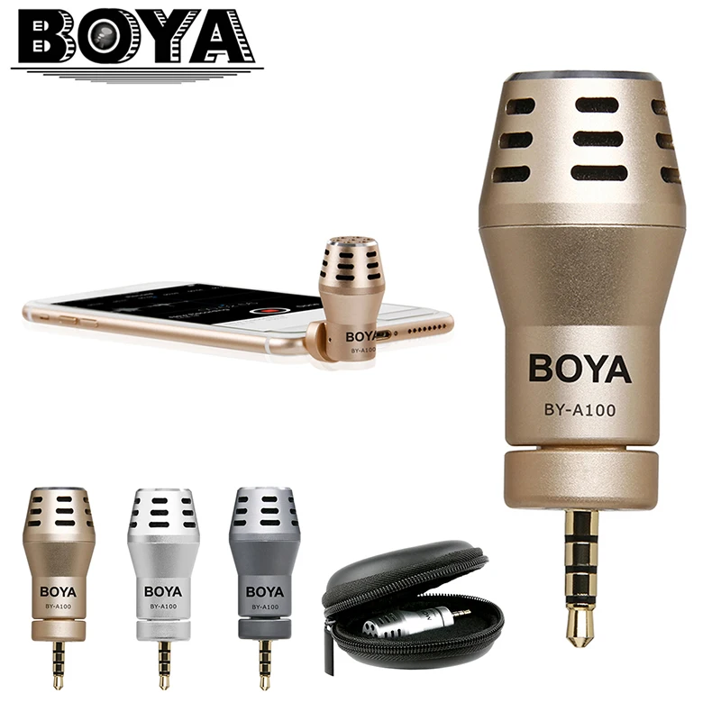 

BOYA BY-A100 Omni Directional Condenser Phone Microphone Video for iPhone 6/6S/5/5S iPad iPod Android Samsung S6 S5 S4 HTC