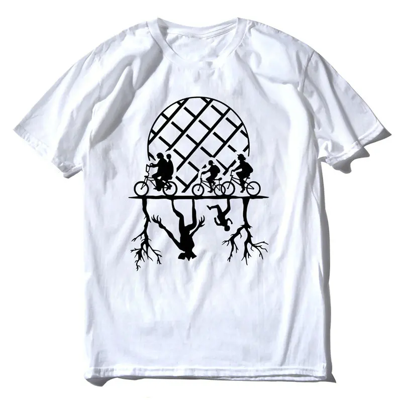 

2019 New Design Stranger Things Women's T-shirt Cotton Round Tee shirt Hip Hop Streetwear T shirt Women's T shirts Wholesale