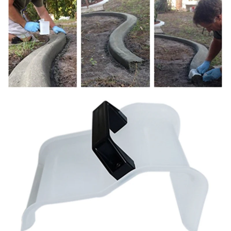 

1pc Garden Concrete Trowel with Plastic Handle Lawn Grout Roads Concrete Plastering Trowel Garden Landscape Path Modeling Tools
