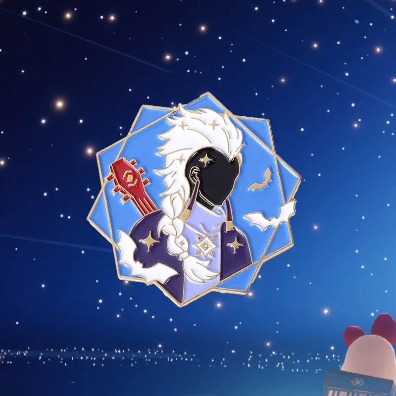 Булавка для модели идола аниме изысканная брошь из сплава с мультяшным