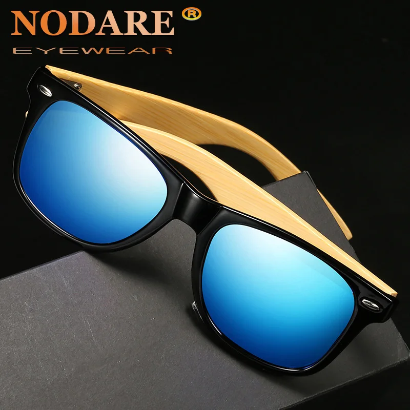 Мужские и женские темные очки NODARE деревянные поляризационные солнцезащитные с