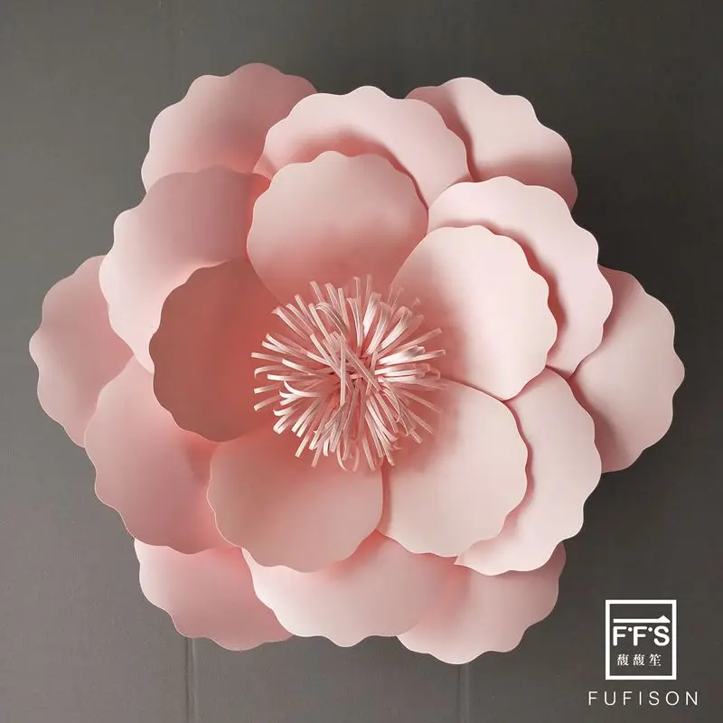 Белые бумажные Цветочные Декорации трехмерные украшения вечерние свадебные для