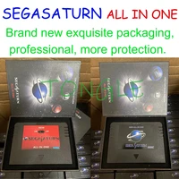 new all in 1 cartriage action replay card with direct reading 4m accelerator goldfinger function 8mb memory for sega saturn