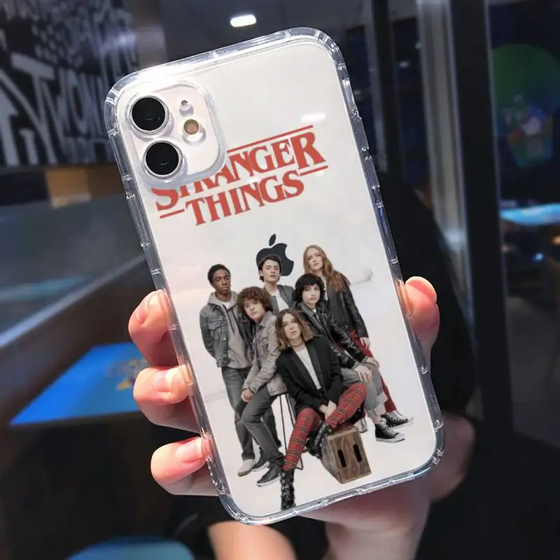 

Stranger Things Phone Case Transparent soft For iphone 5 5s 5c se 6 6s 7 8 11 12 plus mini x xs xr pro max
