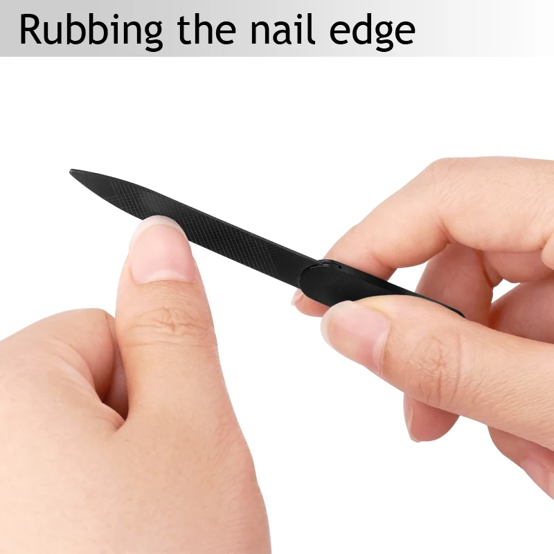 2 шт./лот Профессиональный из нержавеющей стали для ногтей cо шлифовальными