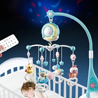 lets make dropshipping baby rattles crib mobiles toy bed bell musical box 0 12month cloud cotton carousel for cots projection