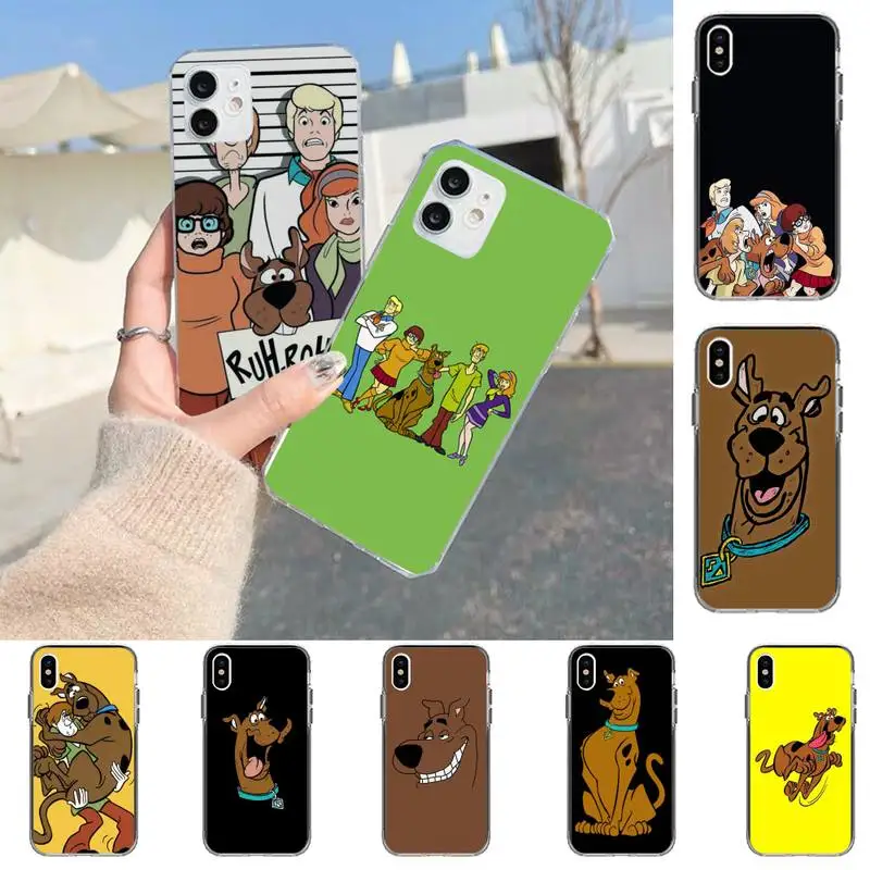 

Doo Cute Cartoon Scoobys Phone Case for iPhone 11 12 13 mini pro XS MAX 8 7 6 6S Plus X 5S SE 2020 XR