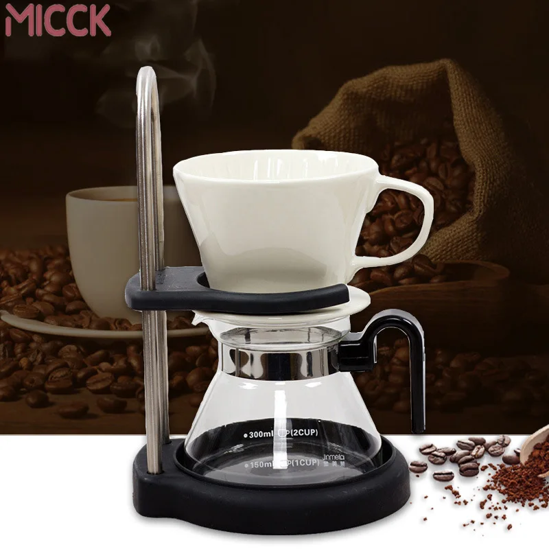 MICCK V60 керамический фильтр кофейник набор кофейников чайник эспрессо Перколятор