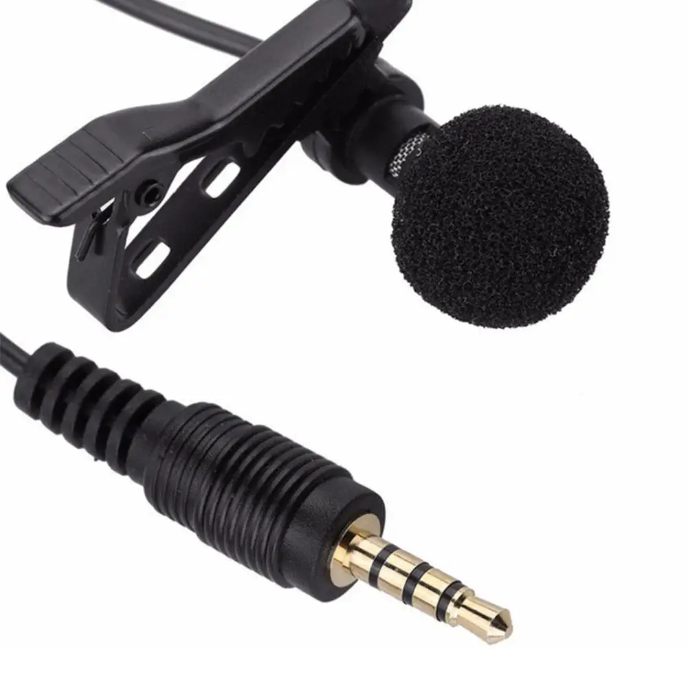 

Wired Microphone 3.5mm Jack mini stereo microphone Lapel-type mobile phone microphone for Mikrofon Microfono Mic for Mobile Phon