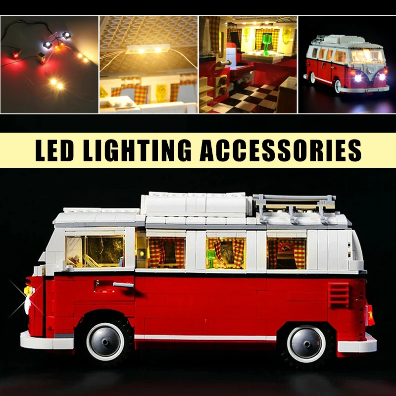 Комплекты со светодиодной подсветкой для Lego 10220 VW T1 кубики автофургона | Отзывы и видеообзор