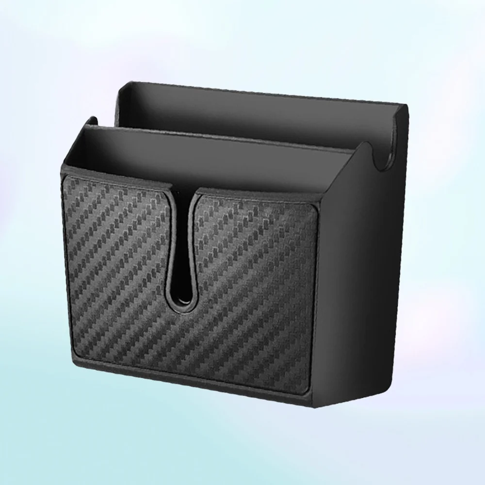 

Double Layer Car Organizer Self-adhesive Dashboard Armrest Door Pocket - Size (Black)