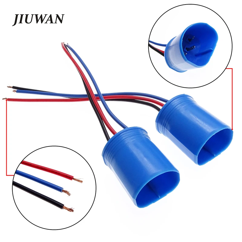 

1 Pair 9004 9007 Female Socket Plug Connector Adapter Wiring Harness For Fog Lamp Headlight Copper Core Wire Base Bulb