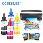 Пигментная чернильная бутылка 400 мл для Epson, универсальные чернила, совместимые с заправляемыми чернилами для картриджей Epson Printer S22 TX125 SX125