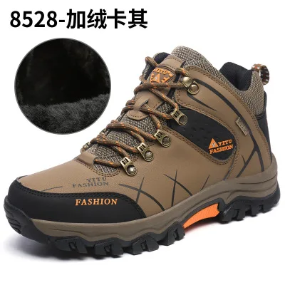 New Men Winter Snow Boots Warm Super High Quality Waterproof Leather Sneakers Outdoor Male Hiking Work Shoes 39-47 | Обувь