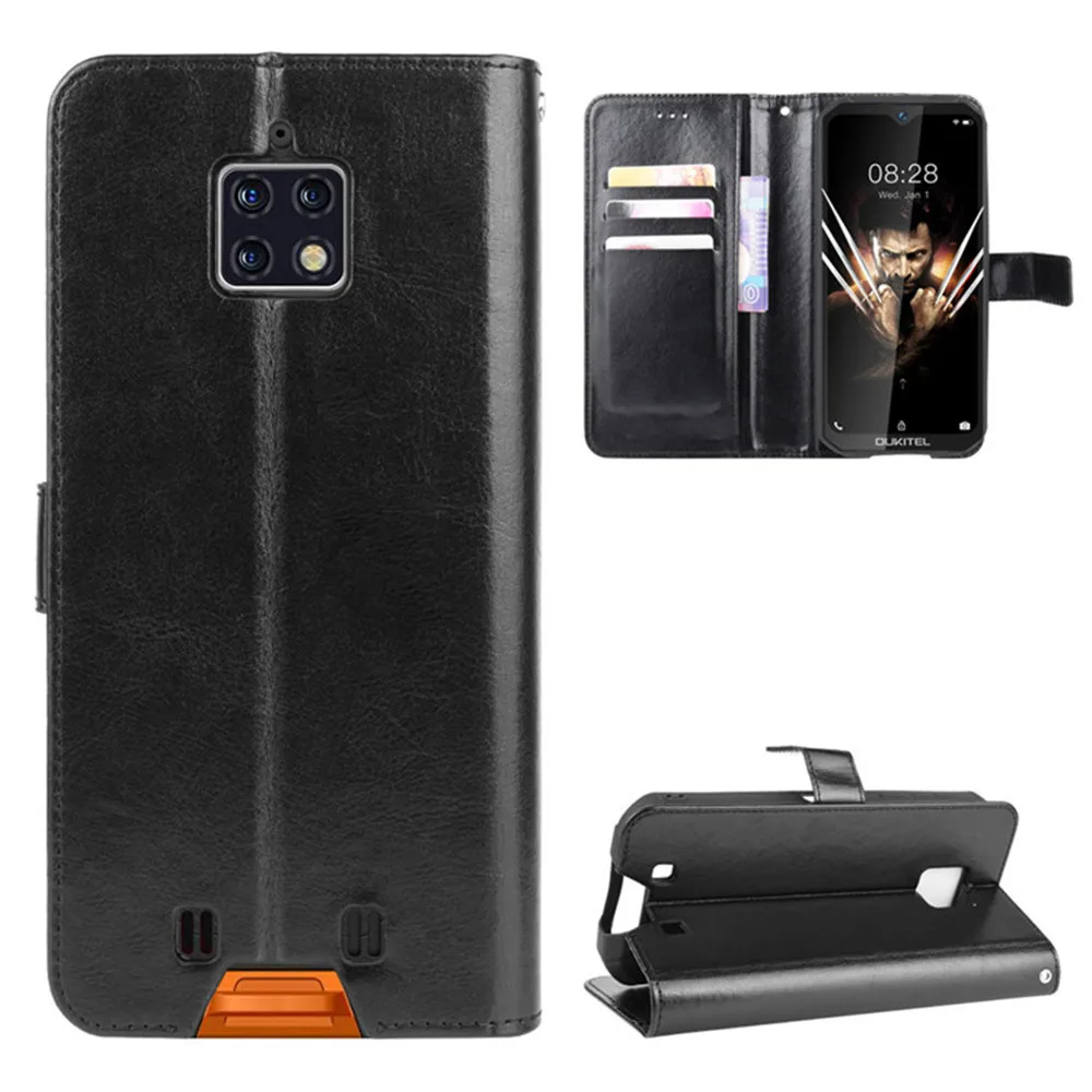 Чехол для Oukitel WP6 роскошный флип кошелек ремешок подставка противоударный чехол