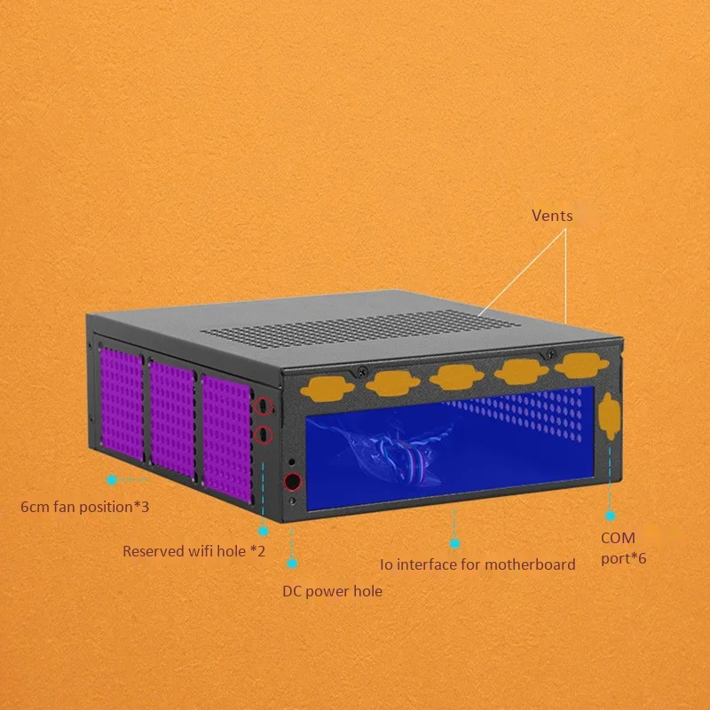 Mini Itx Horizontal Chassis Usb2.0 2.5 Inch Hdd Ssd Sgcc Computer Gaming Pc Desktop HTPC | Электроника