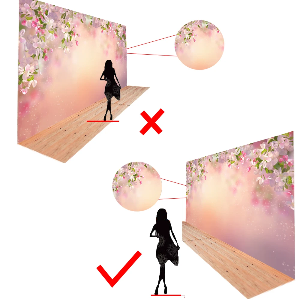 MTMETY Pink Flowers Wedding Wall Baby Photography Backgrounds Party Vinyl Floral Photographic Backdrops for Photo Studio