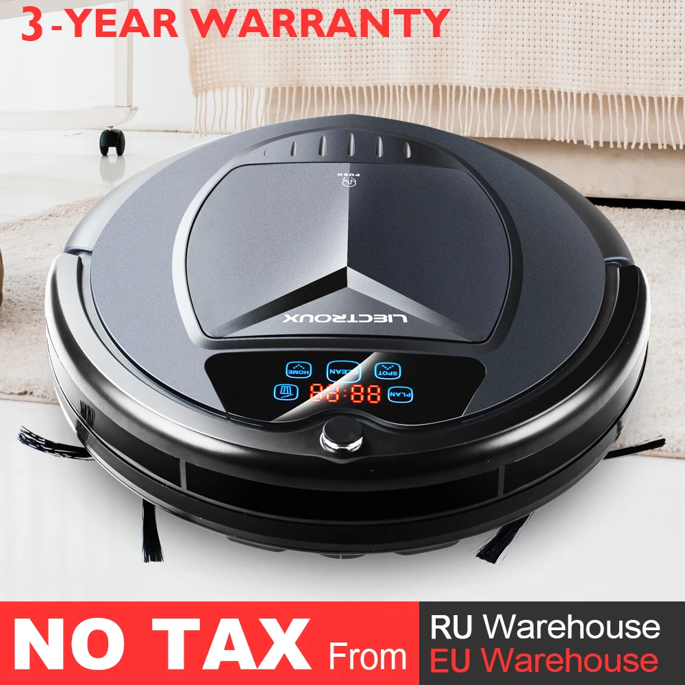 Подержанный робот LIECTROUX B3000 для пылесоса светодиодный светодиодным сенсорным