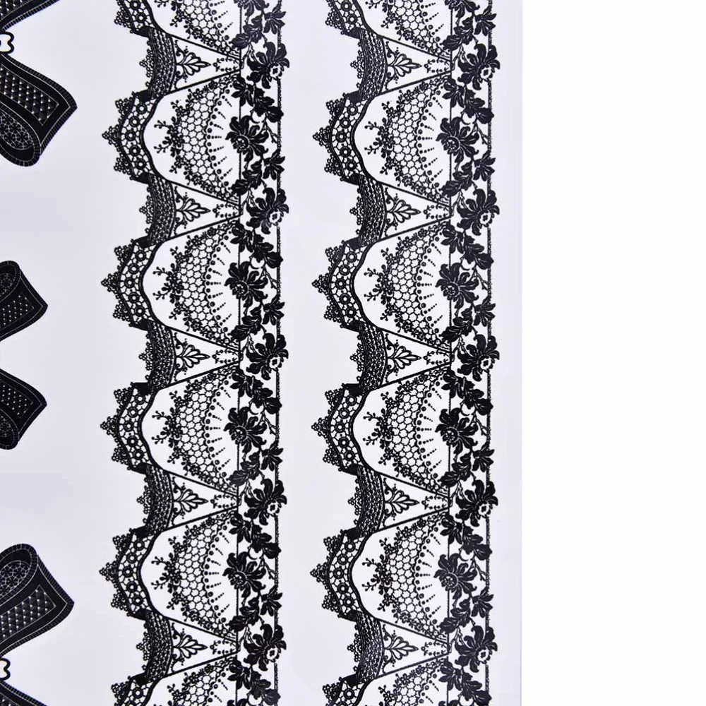 1 шт. переводная Сексуальная кружевная чулок имитация флэш-татуировки для