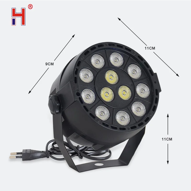 Светодиодный вечерние светильник s 12X3W плоский Par Светильник Мини приспособление
