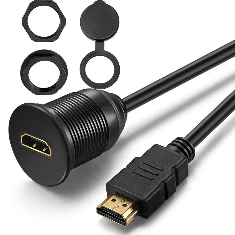

Кабель HDMI для скрытого монтажа-1 метр 3ft HDMI удлинитель для приборной панели кабель для монтажа для автомобилей, лодок и мотоциклов