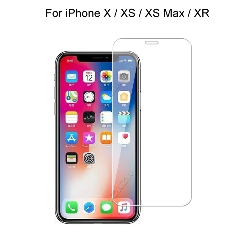 Для iPhone X XS XR Max HD Премиум Закаленное стекло Защита экрана Защитное для | Мобильные