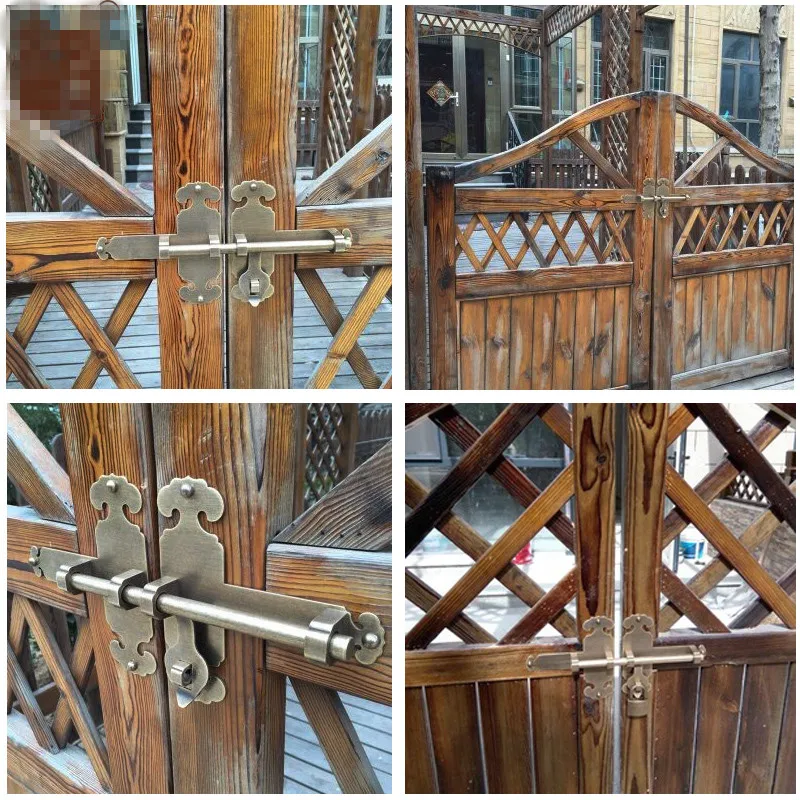 COTOM 1 набор безопасности твердой латуни раздвижная двойная дверь болт деревянная