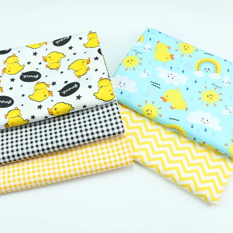 Саржевая ткань из 100% хлопка с симпатичной уткой Лоскутная Ткань сделай сам шитье