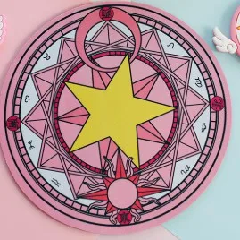 Карта captor Cardcaptor Sakura Clow Card Captor Sakura wand mouse mad компьютерный коврик для игровой мыши Kinomoto Magic Circle - Цвет: B