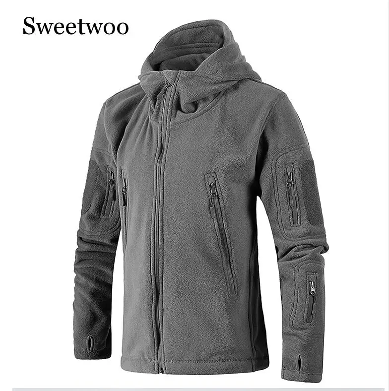 Новинка Военная Тактическая уличная флисовая куртка с мягкой оболочкой Мужская