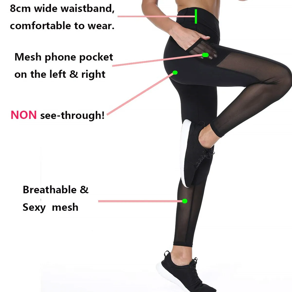 Сексуальные штаны Joyshaper для тренажерного зала с эффектом пуш ап сетчатые