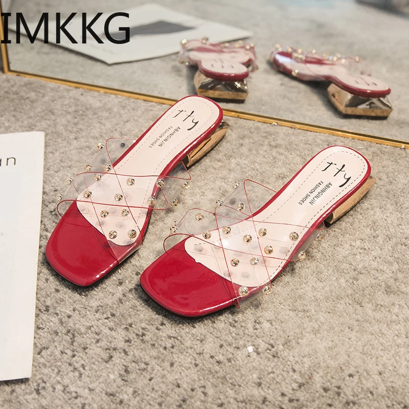 2020 Прозрачная женская летняя обувь прозрачные свадебные сексуальные милые