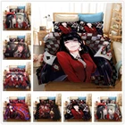 Комплект постельного белья Kakegurui с аниме, пододеяльник и наволочка, 23 шт., двухспальный, Королевский размер, пододеяльник, домашний текстиль
