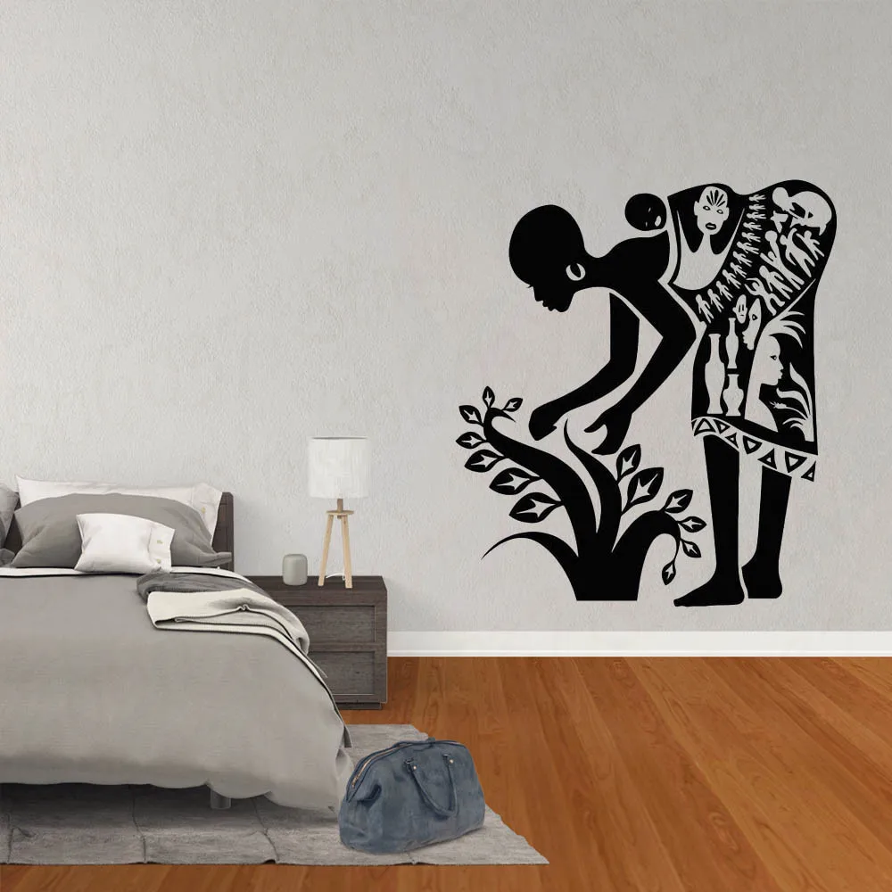 Африканская женская домашняя наклейка дизайн интерьера художественная офисные