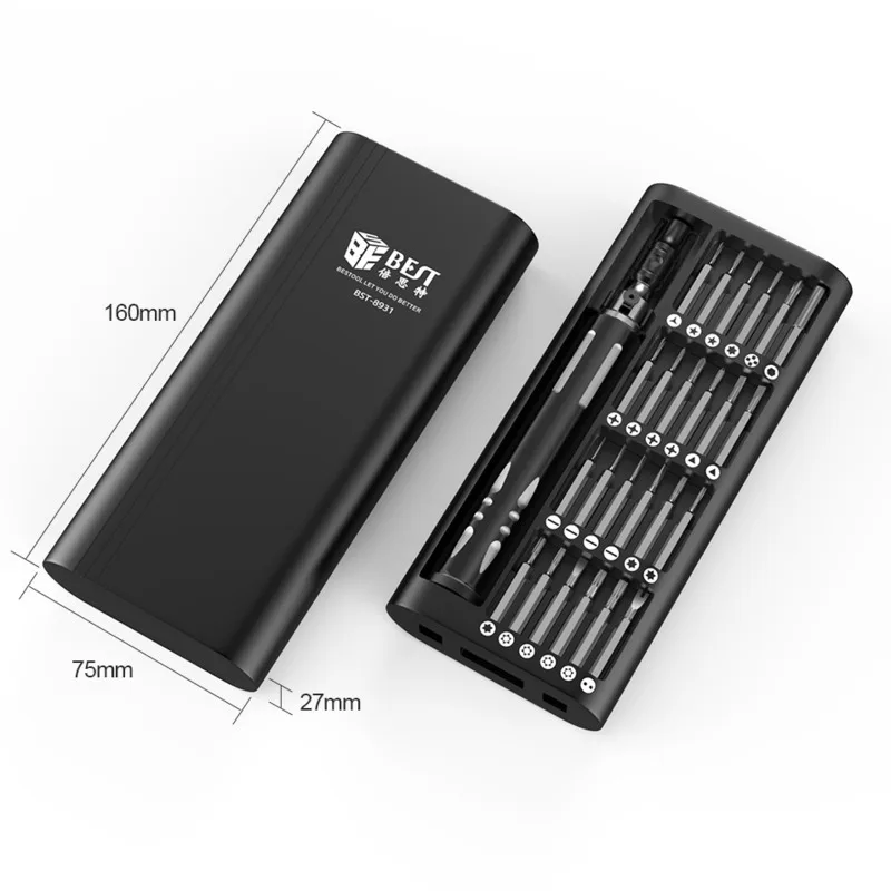 BST-8931 25 в 1 удлинительная рукоятка Набор отверток Прецизионная Магнитная отвертка