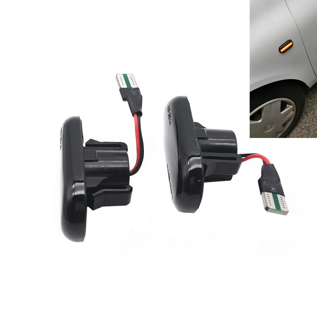 2X светодиодные динамические поворотники боковые габаритные огни для Renault Clio Trafic