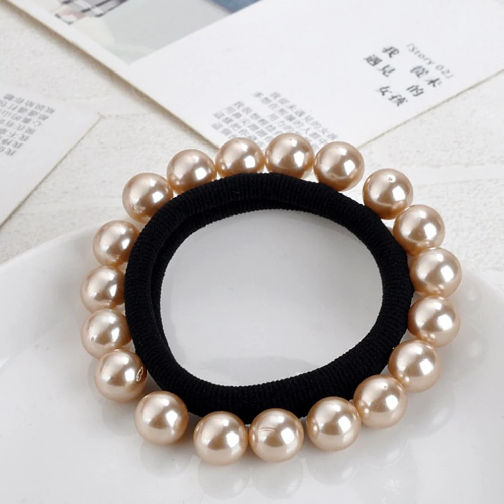 

Pearl Headband Fashion Hair Accessories For Women Scrunchies Bling Band Luxury Hairband Elastic Headbands Accessories Girl
