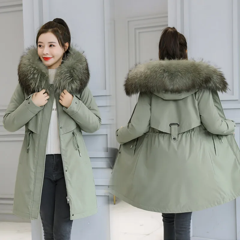 

Harajuku Winter cotton-padded jacket female coat down cotton-padded clothes women thick 150KG Oversize girl Kpop slim jacket