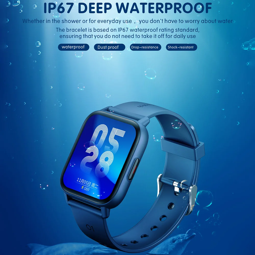 Смарт-часы Ollivan мужские 2021 дюйма с сенсорным экраном точным измерением кислорода