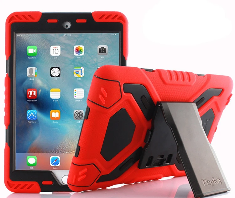 Чехол PePkoo для iPad 9,7,,, силиконовый чехол из поликарбоната, детский чехол для планшета с поворотом на 360, противоударный боковой Вертикальный чехол-подставка A1893 A1822