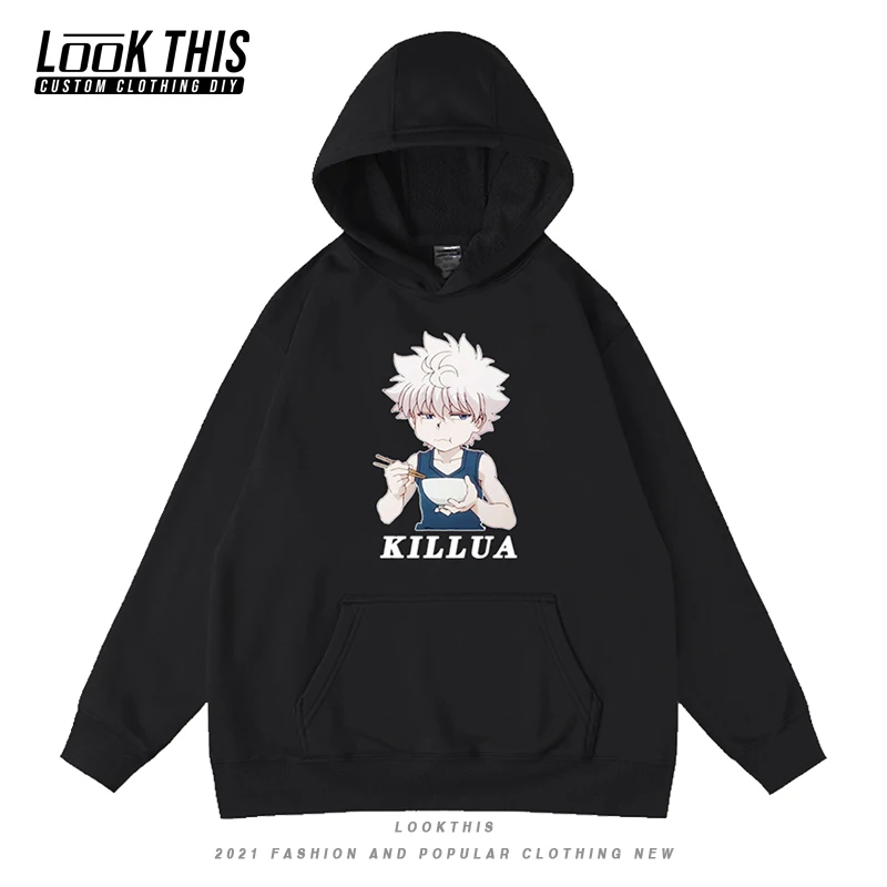 

Hunter X Hunter Anime Hoodie Killua Cool Men's Oversized Sweatshirt Long Sleeve Hooded Hoodies Teens Boy Hoody Pullover Tops