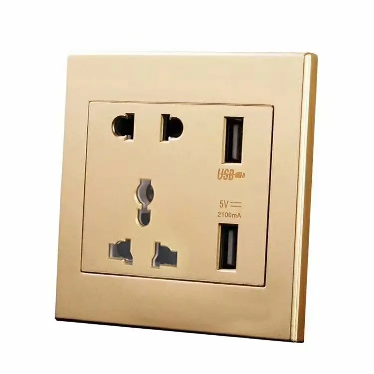 Универсальный стандарт 2.1A USB настенная розетка домашнее настенное зарядное