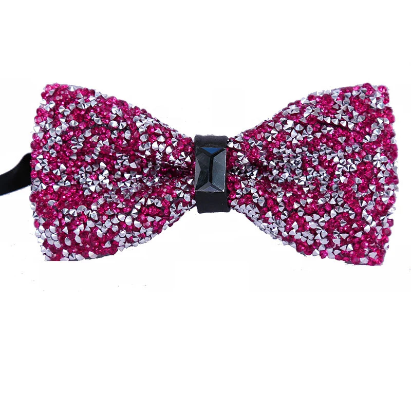 Детский галстук-бабочка стразы воротник для свадьбы роскошный с кристаллами