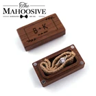 Свадебная коробка для колец на заказ, деревянная коробка для обручальных колец