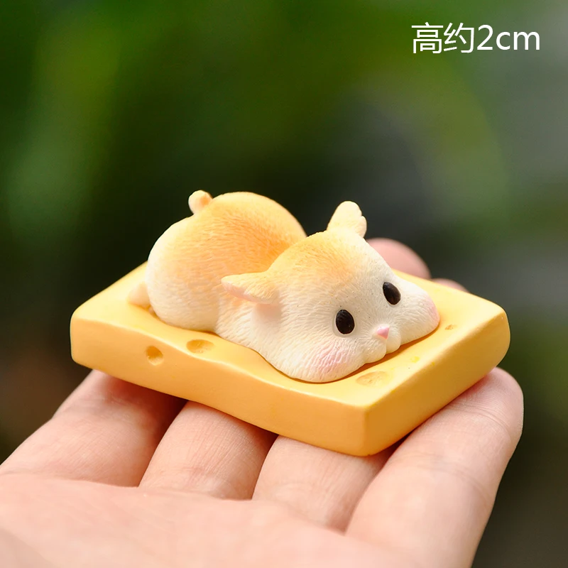 BAIUFOR милые куклы Мультяшные фигурки сыра хомяка и сказочные миниатюры садовые