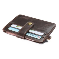 jinbaolai mens wallet pu fashion card bag coin purse retro bag type credit card bag small wallet