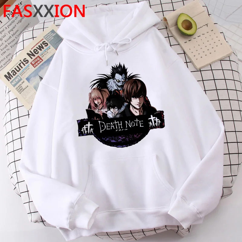 

Death Note hoodies female 2021 anime y2k aesthetic printed women pullover clothing plus size