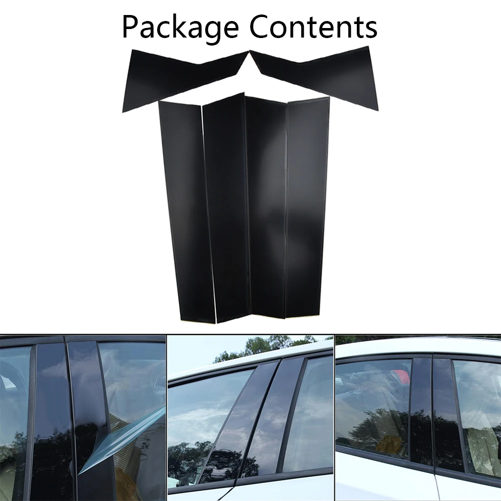 

Window 6PCS Set Pillar Posts Trims Cover For Honda Civic 2016-2018 Accessories High Quality Hot Stock