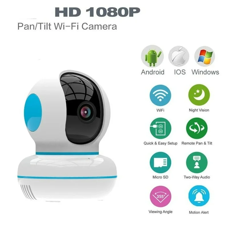 

Беспроводная мини-камера Wi-Fi Tuya, видеоняня, 1080P, IP-камера, умное автоматическое слежение, домашняя фотокамера