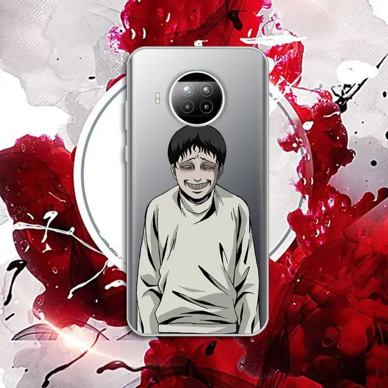 

Junji Ito Collection Tees anime Phone Case Transparent for Xiaomi Redmi note 10 t 8 9 pro lite 11